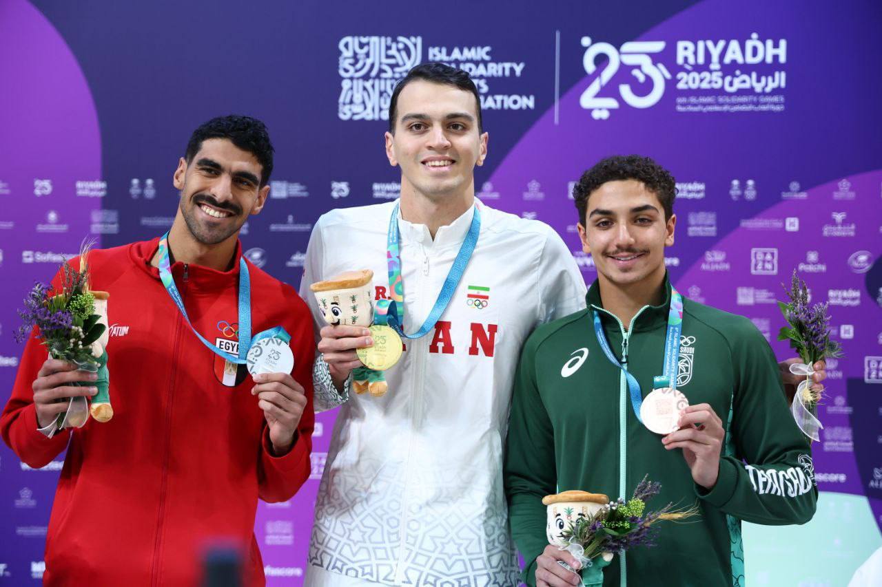 سامیار عبدلی نخستین طلایی ایران در بازی‌های همبستگی کشور‌های اسلامی + فیلم و عکس